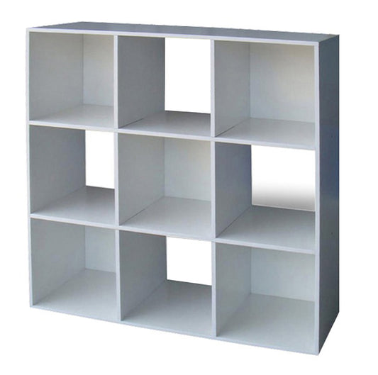 LIBRERIA MOD.CUBO 9 BIANCO CM.91X91