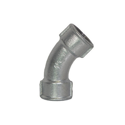 CURVA LUNGA FF 45° ZINCATA