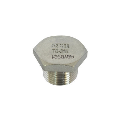 TAPPO MASCHIO ACCIAIO INOX 