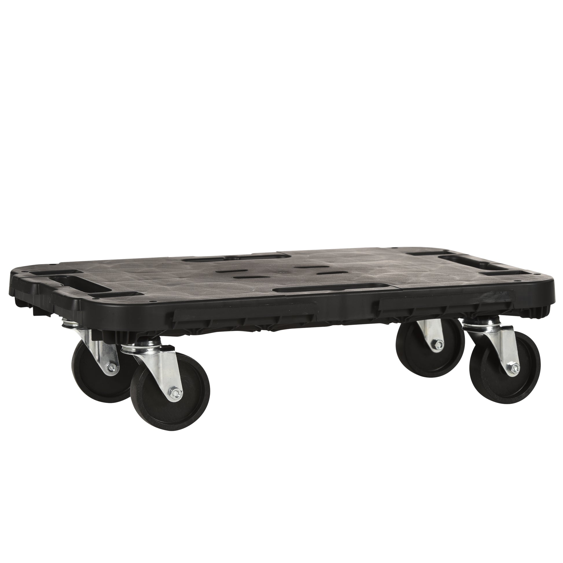 PEDANA C/RUOTE PORT. 300KG CM.48X29X12,5 NERA