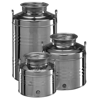 CONTENITORE ACCIAIO INOX PER USO ALIMENTARE                           