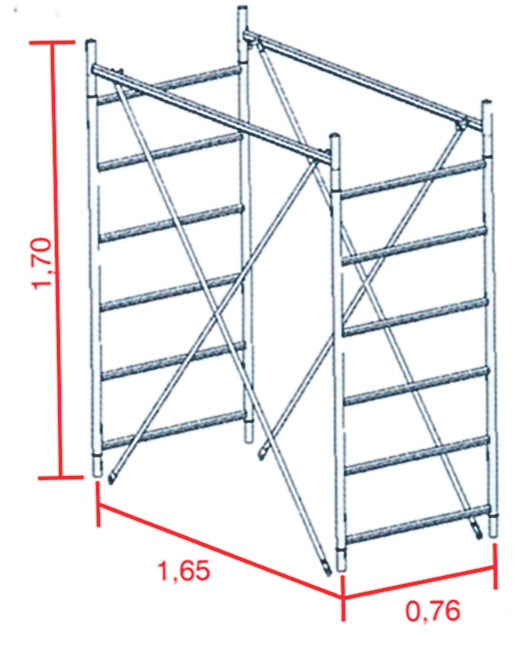 ALZATA TORRE GRIM MT.1,70