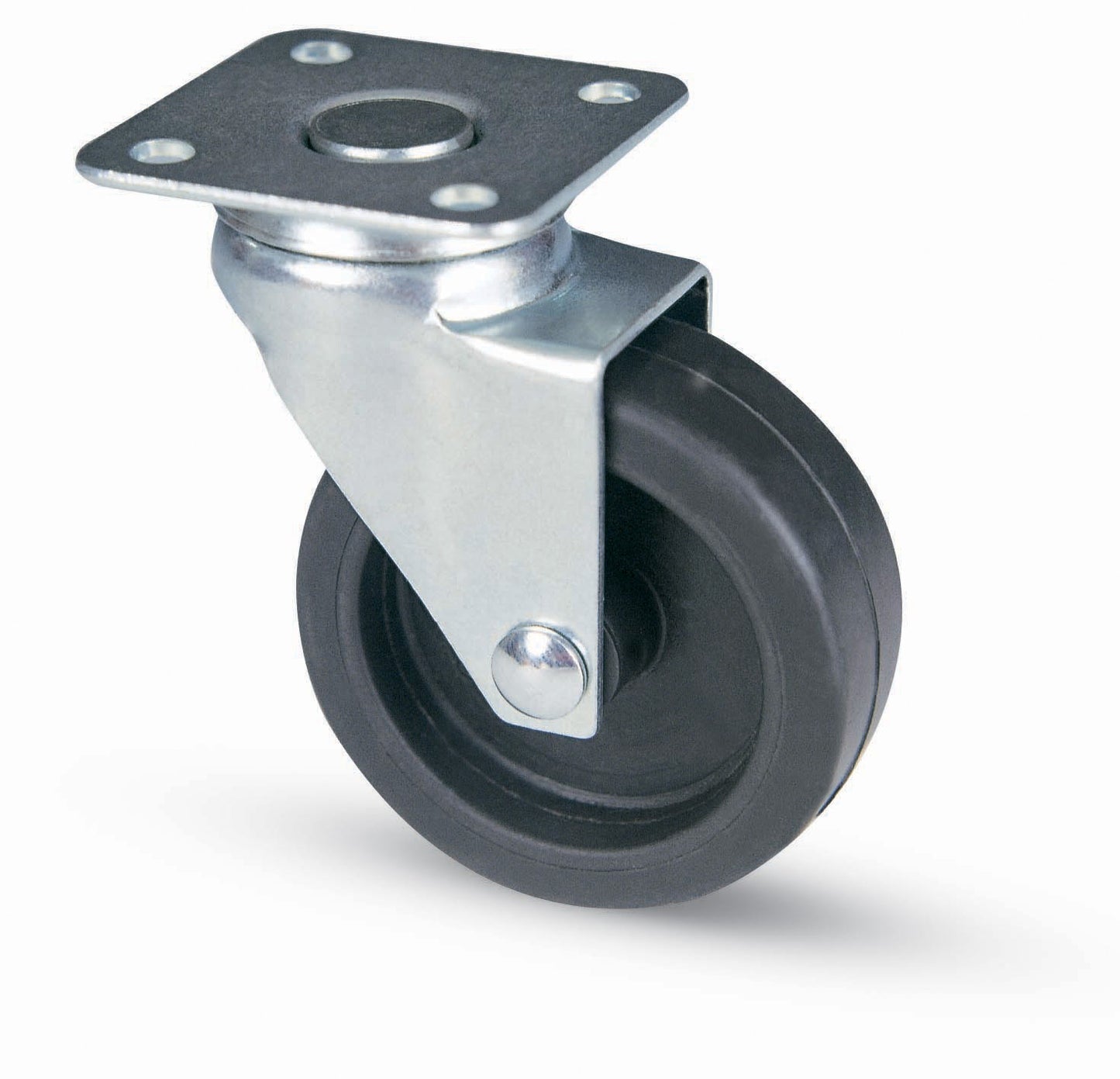 RUOTA X MOBILI GOMMA ART.220 D.50 C/PIASTRA**