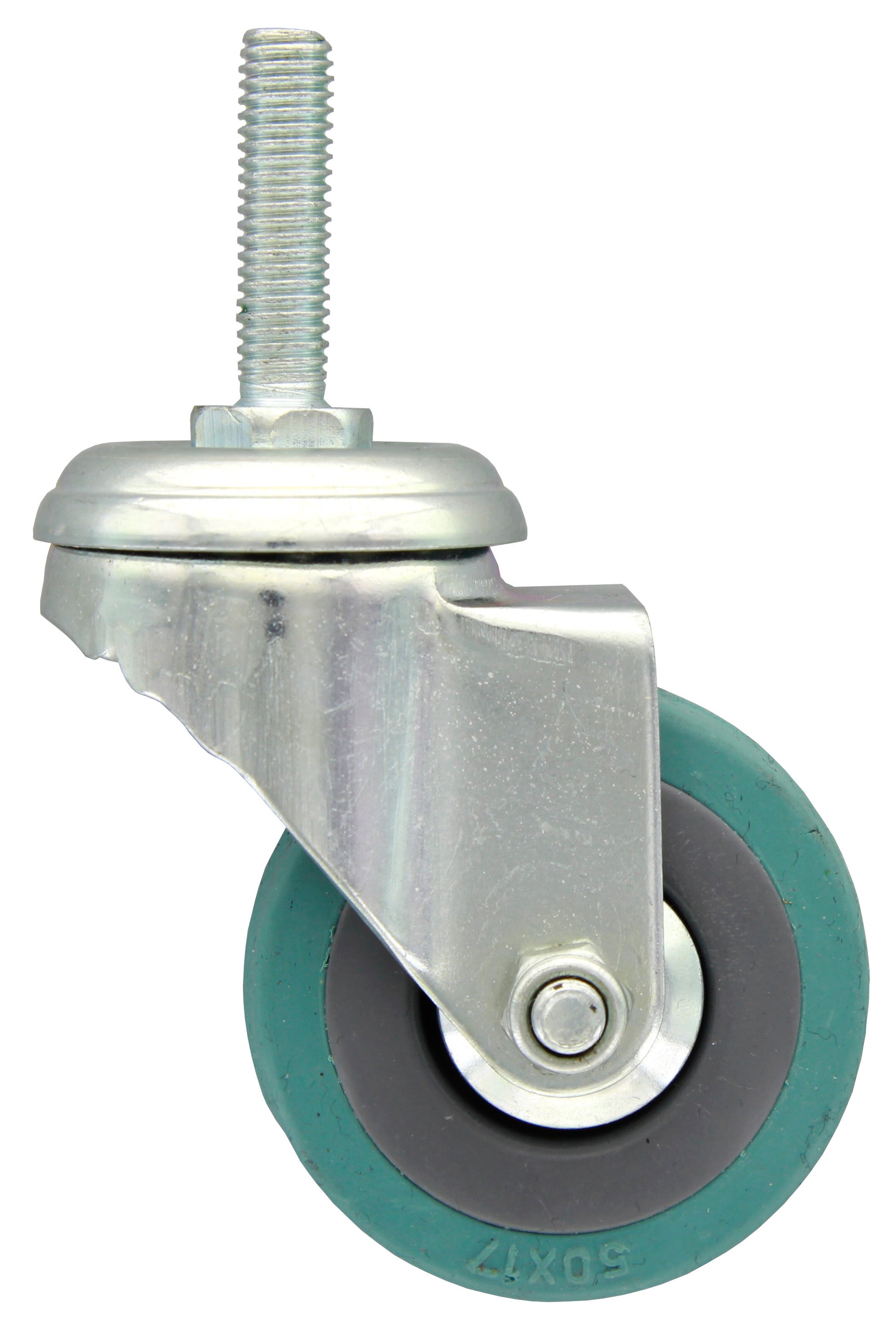 RUOTA GOMMATA C/PERNO 8MAX30 D. MM.50**