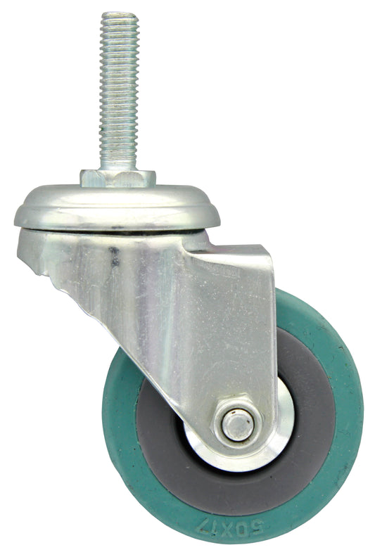 RUOTA GOMMATA C/PERNO 8MAX30 D. MM.50**