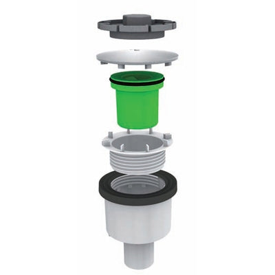 PILETTA "DOCCIONE"  FORO 90MM CON COPERCHIO INOX                      