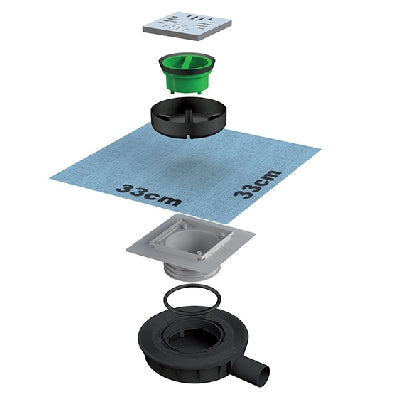 PILETTA "MINI-DRAIN" SCARICO PAVIMENTO ULTRA RIBASSATO                