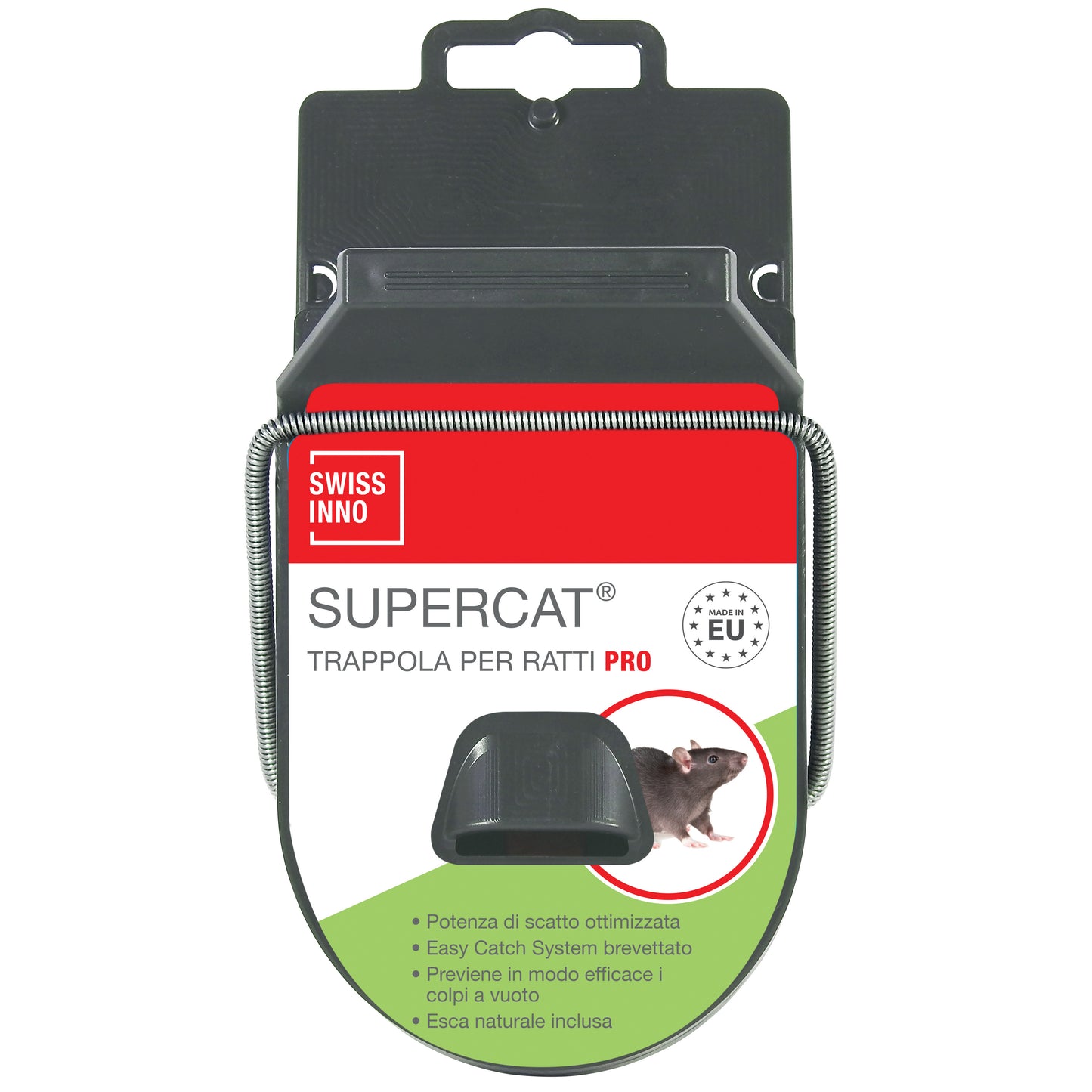 TRAPPOLA X RATTI C/ESCA SUPERCAT PRO PZ.1