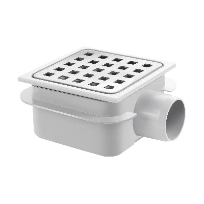 PILETTA IN ABS CON GRIGLIA IN ACCIAIO INOX                            