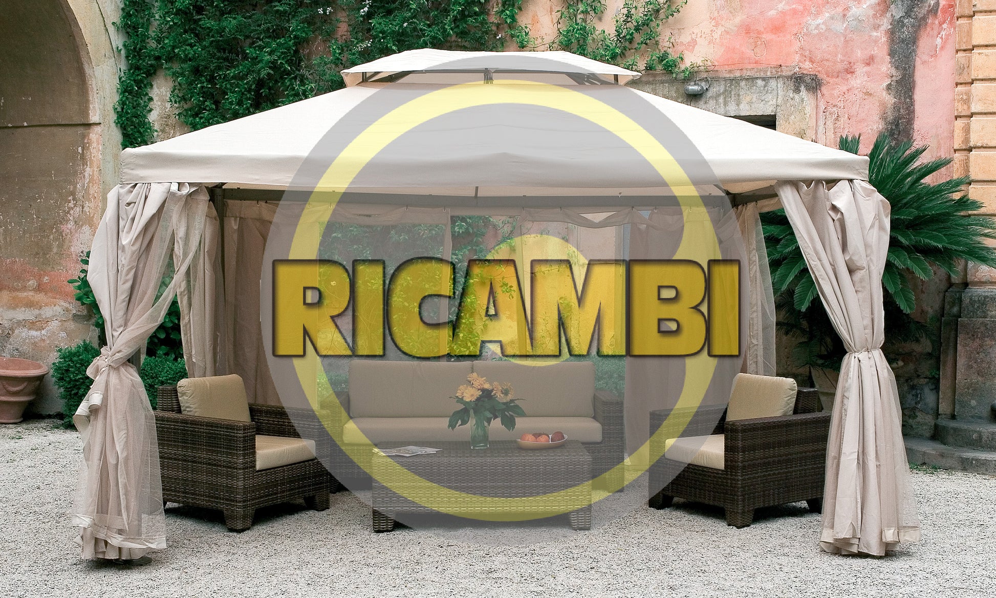 SET 4 TELI LATERALI PER GAZEBO SAHARA MT.4X4