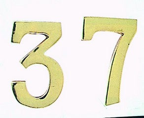 NUMERO CIVICO IN OTTONE 1 MM.100