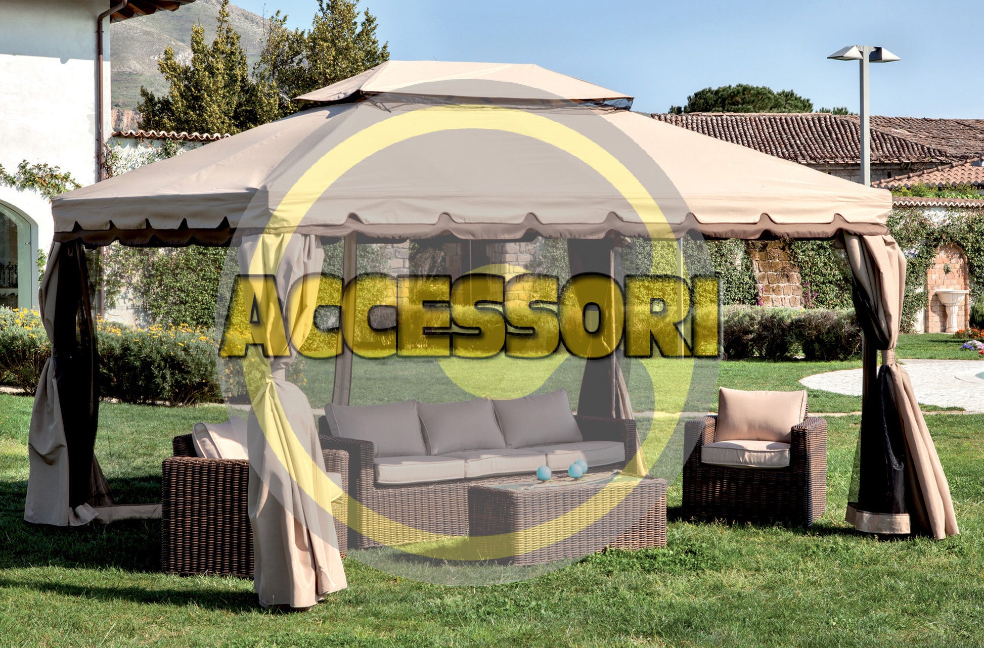 SET 4 TELI LATERALI X GAZEBO ADVENTURE MT.3X4