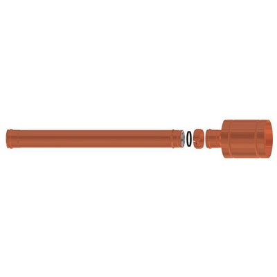 KIT TERMINALE CON CAPPELLO ANTIVENTO IN RAME                          