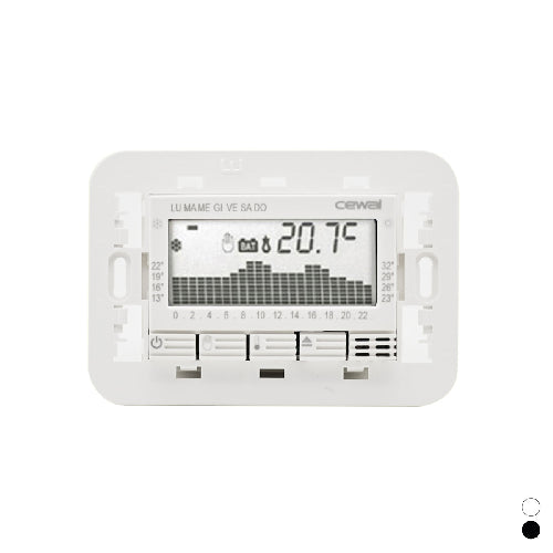 CRONOTERMOSTATO DA INCASSO 3 MODULI