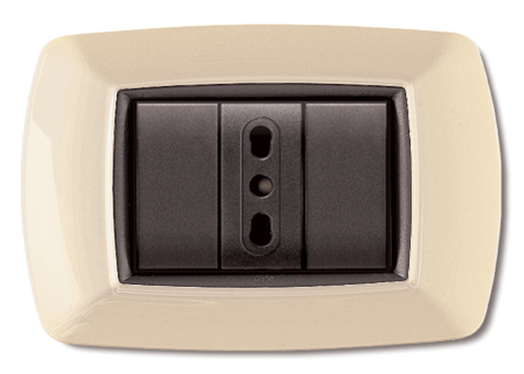 PLACCA LIFE MOD. LIVING PLAST. AVORIO 3P