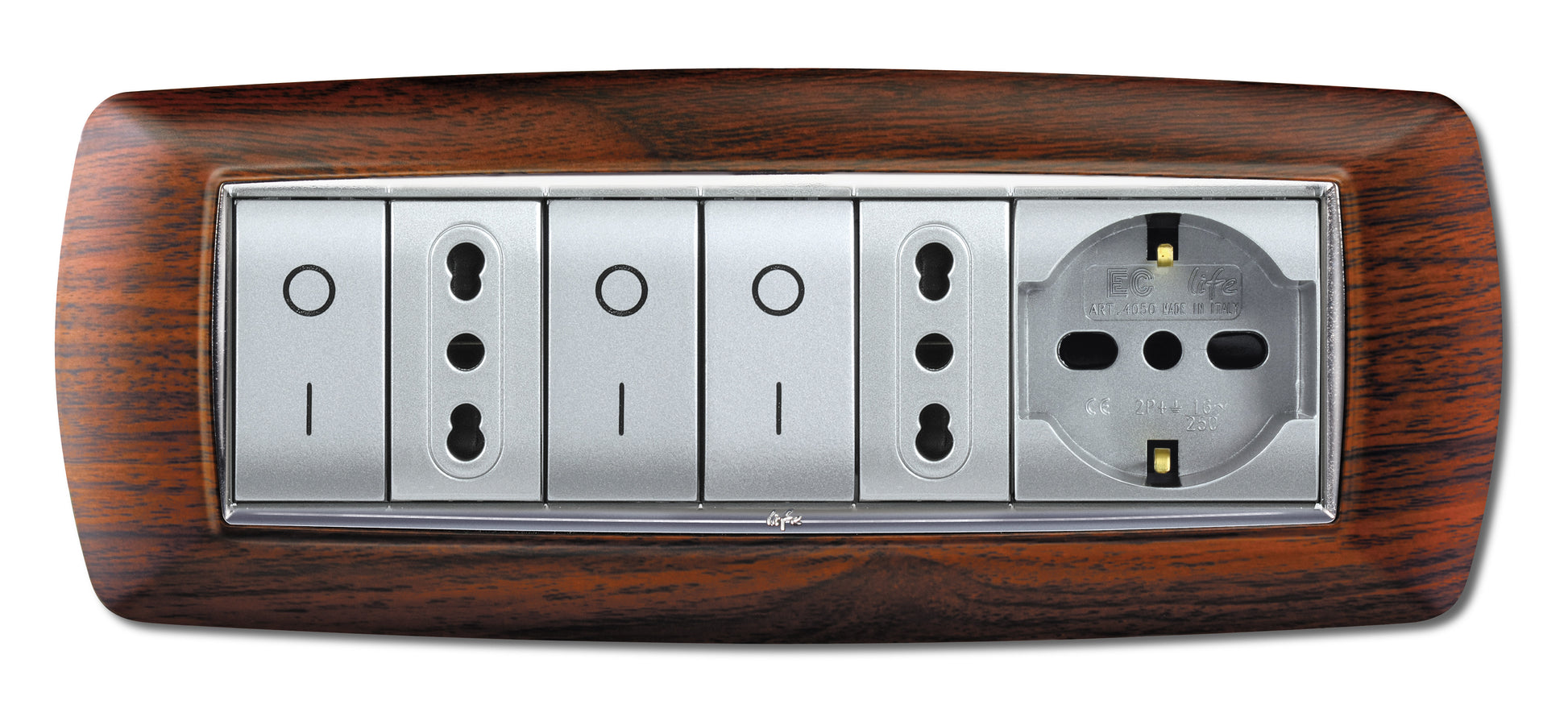 PLACCA LIFE MOD. LIVING PLAST. LEGNO SC. 7P