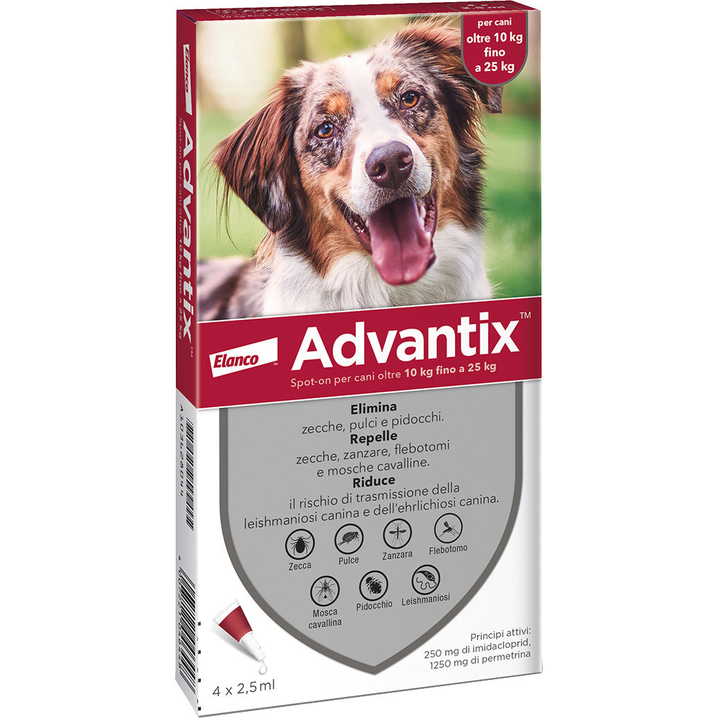 BAYER ADVANTIX 6P. SPOT ONCANI KG. 10-25