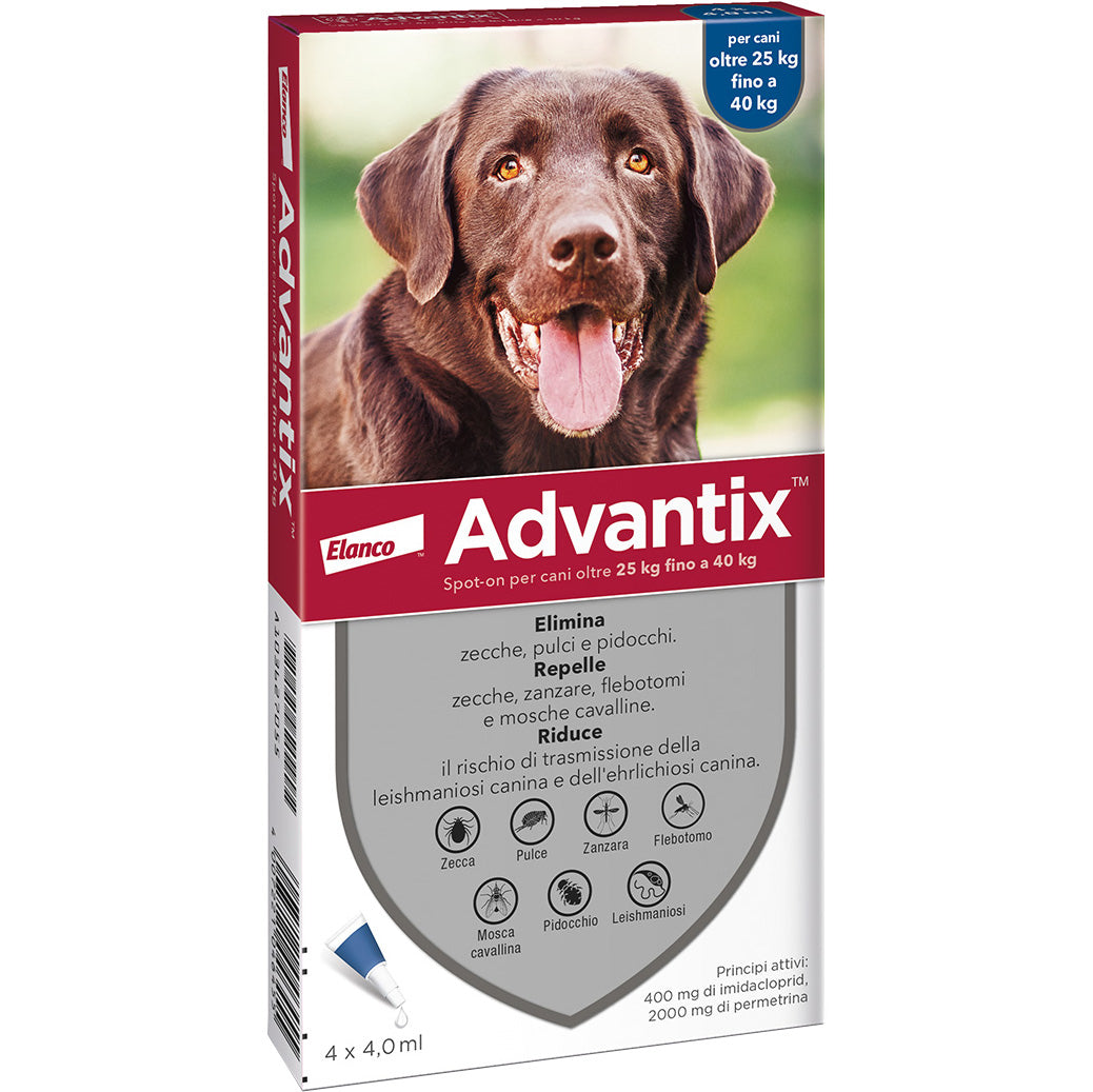 BAYER ADVANTIX 6P. SPOT ONCANI KG. 25-40