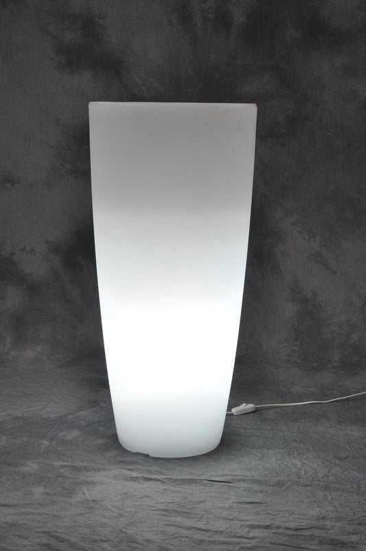 VASO HOME LIGHT TONDO CM.40X90H.GHIAC/BIA