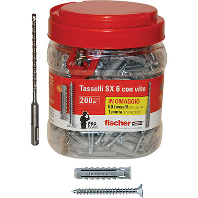 TASSELLO NYLON SX 6S VITE TSP PROMOPACK FISCHER