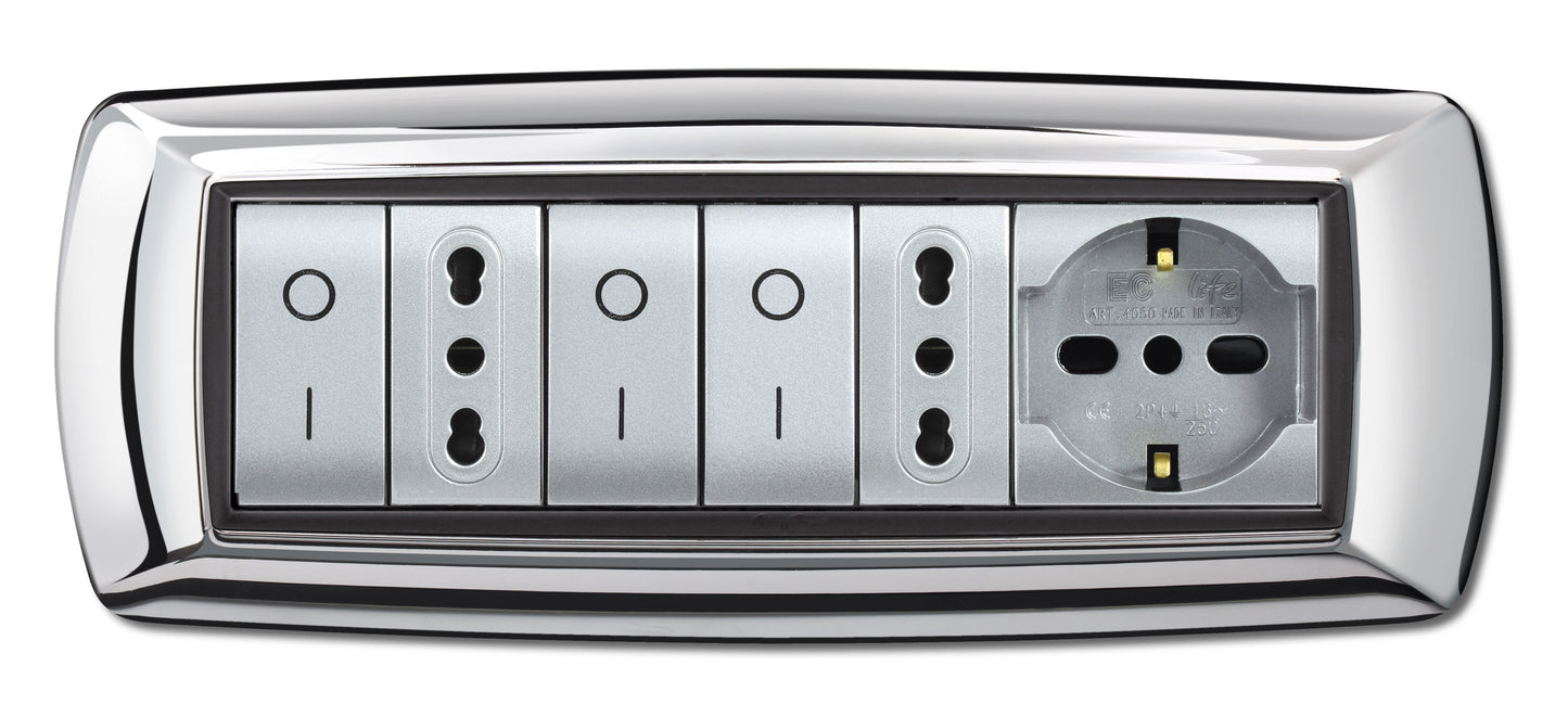PLACCA LIFE MOD. LIVING PLAST. CROMO  7P