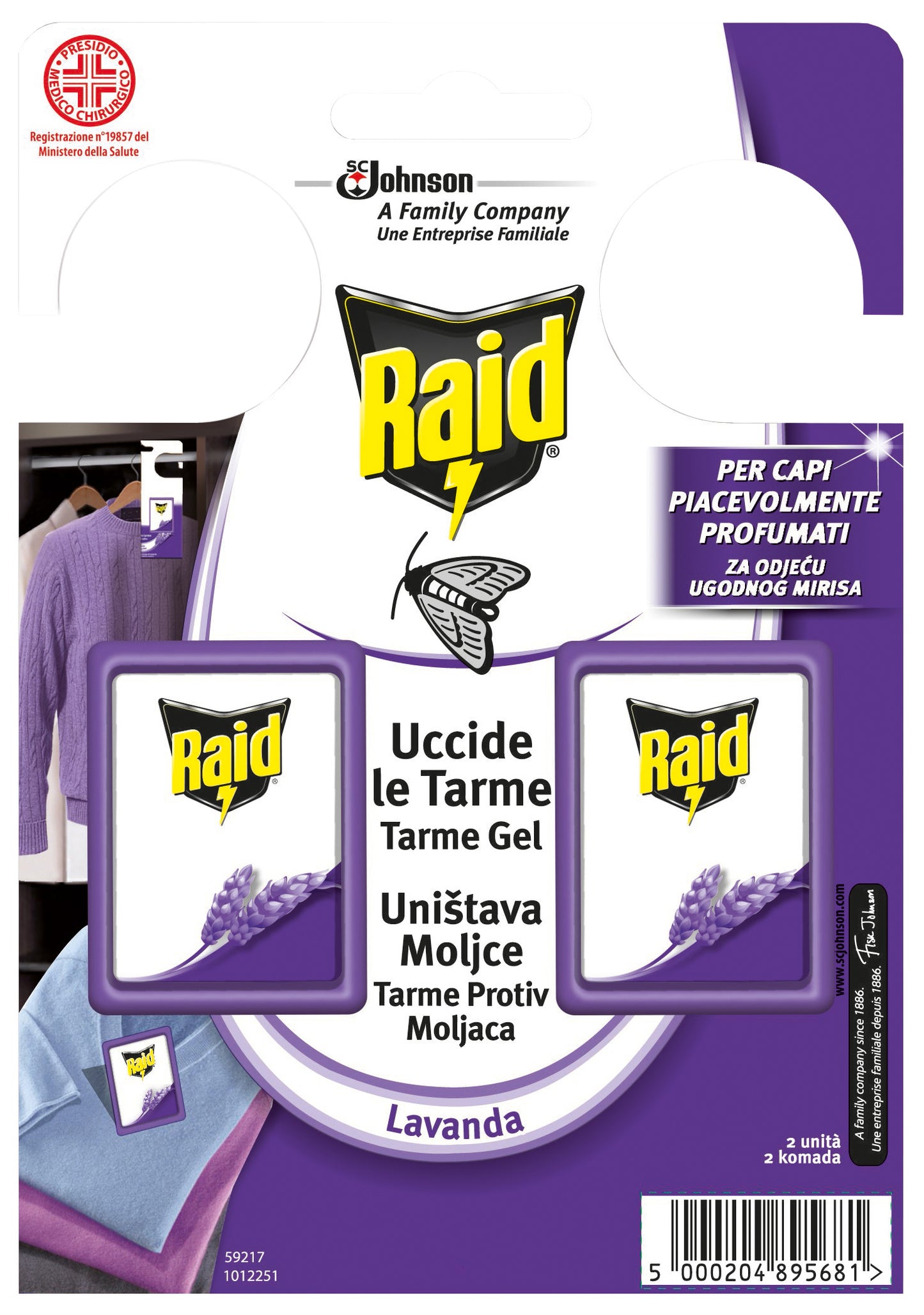 RAID TARME GEL LAVANDA PZ.2