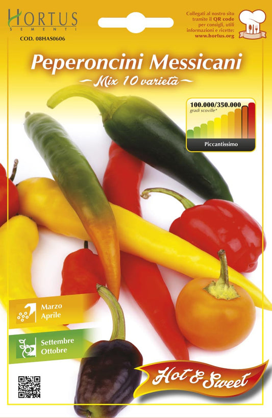 SEMI ORTO PEPERONCINI MESSICANI MIX10