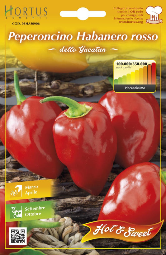 SEMI ORTO PEPERONCINO HABANERO ROSSO
