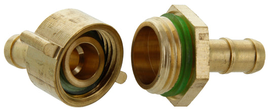 GIUNTATUBI OTTONE 3 PZ.  1/4X MM.8*