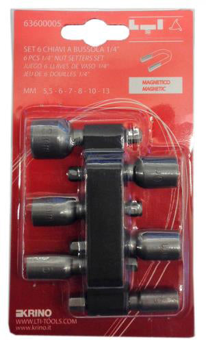 LTI SET 6 INSERTI MAGNETICI A BUSSOLA