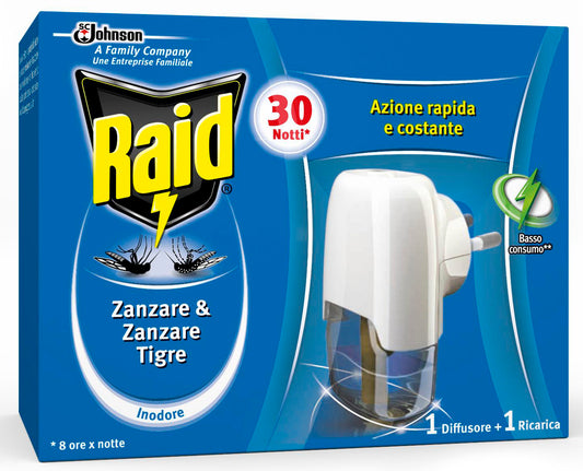 RAID ELETTROEMANATORE + LIQUIDO 30 NOTTI