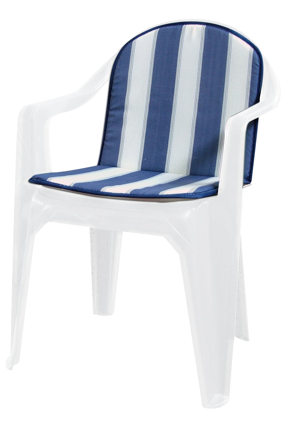 CUSCINO SCHIENALE BASSO DOUBLE RIGATO BLU