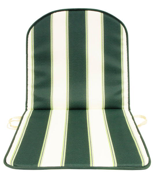 CUSCINO SCHIENALE BASSO DOUBLE RIGATO VERDE