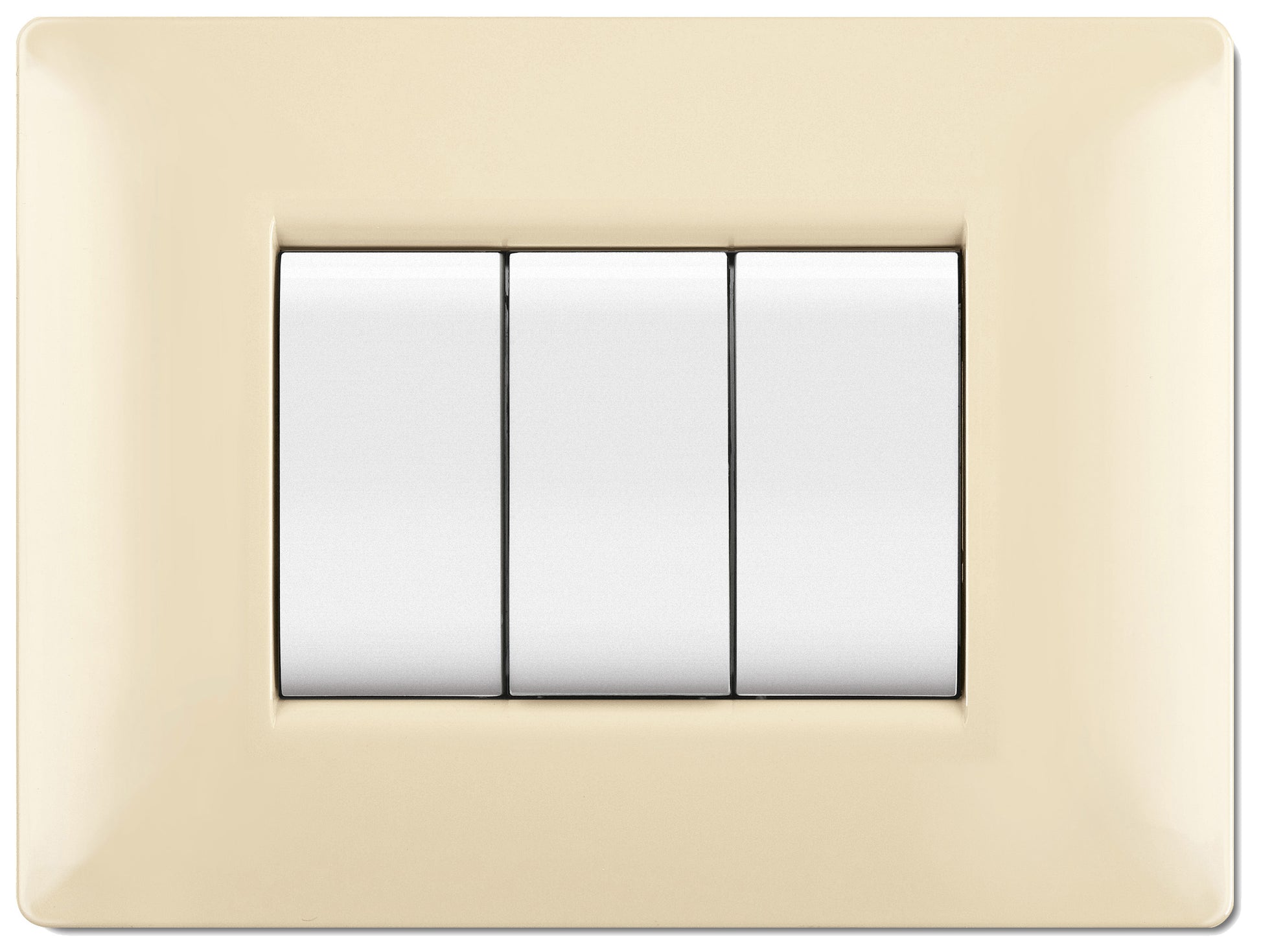 PLACCA LIFE Q MOD.LIVING PLAS.AVORIO       3P