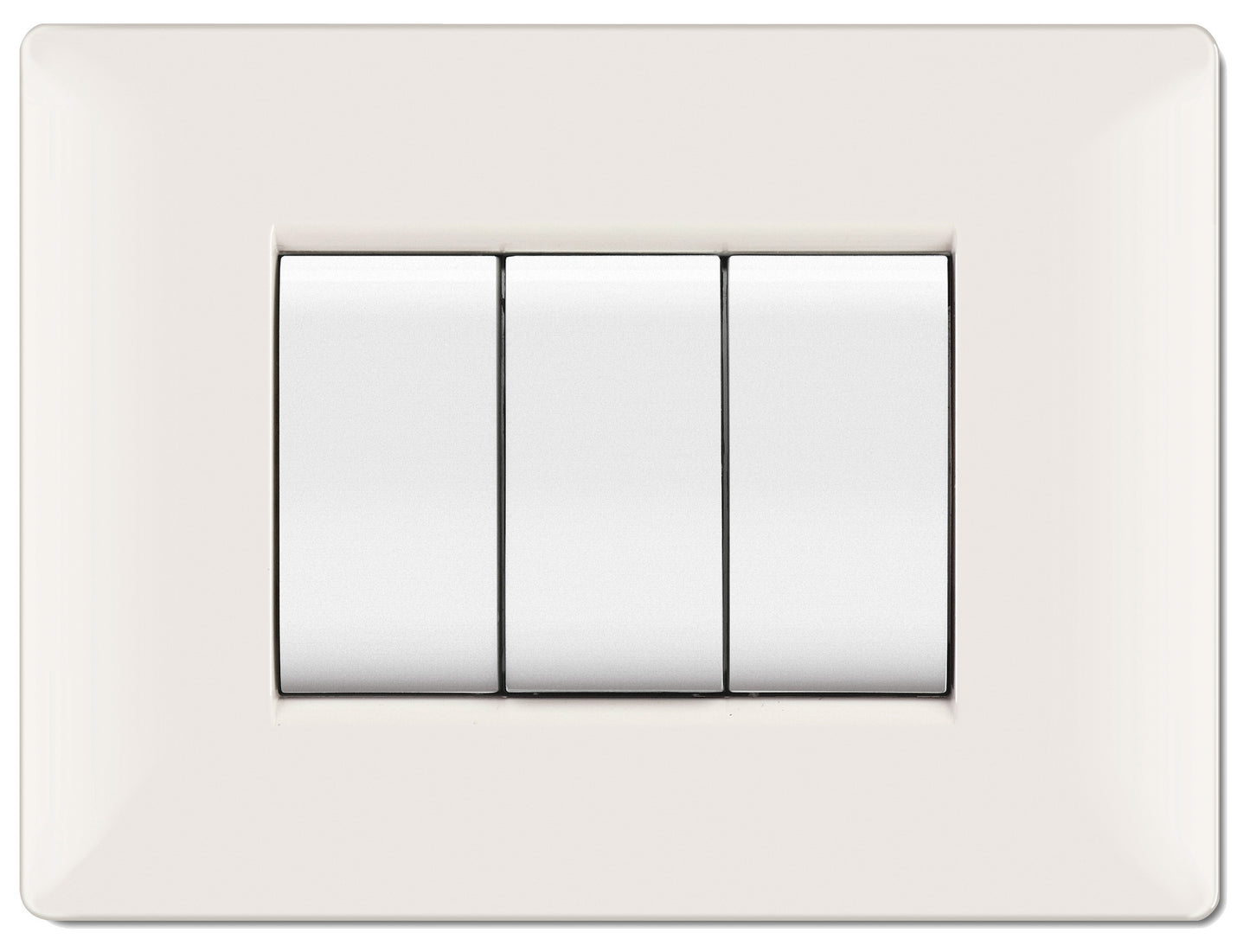 PLACCA LIFE Q MOD.LIVING PLAS.BIANCO       3P