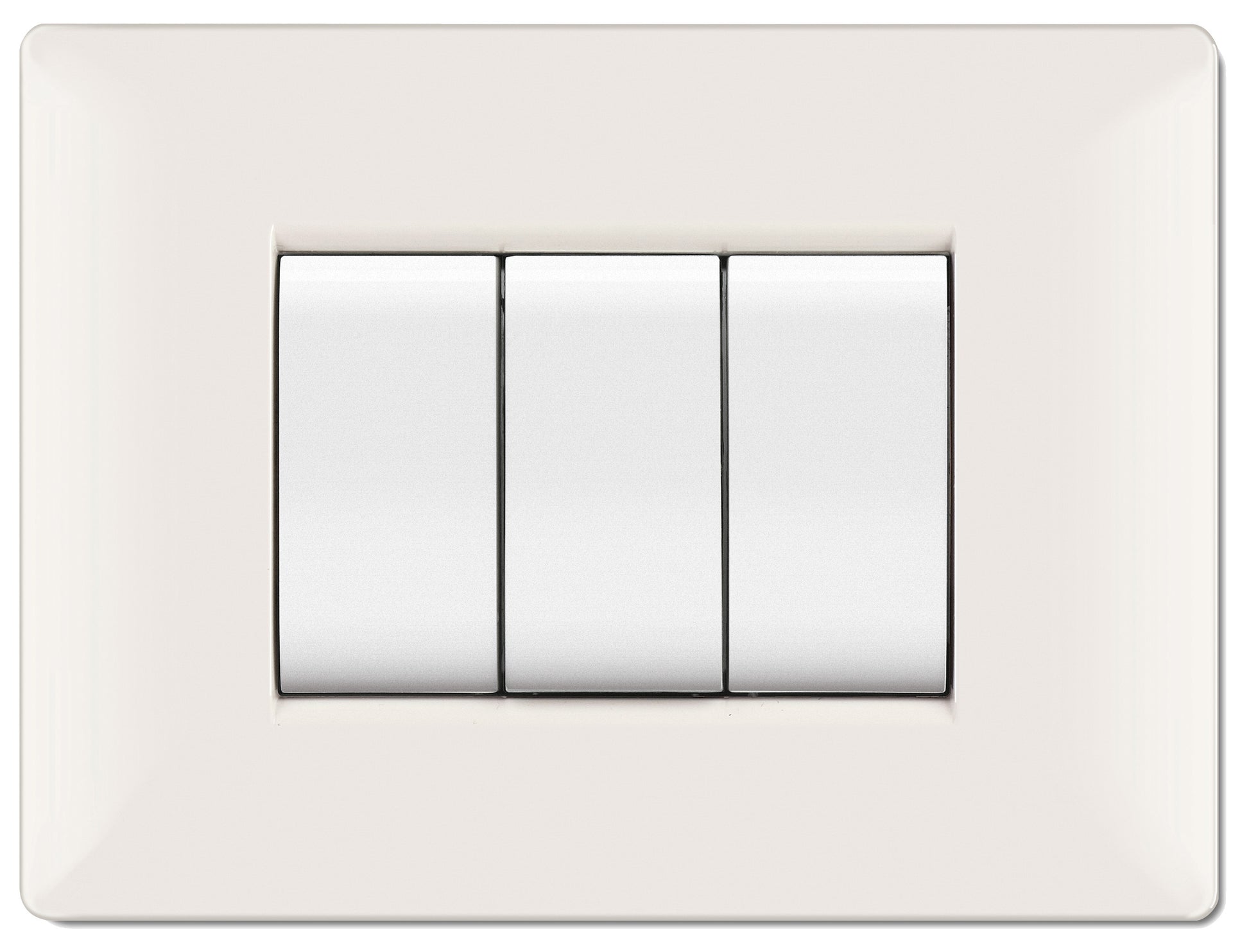 PLACCA LIFE Q MOD.LIVING PLAS.BIANCO       4P