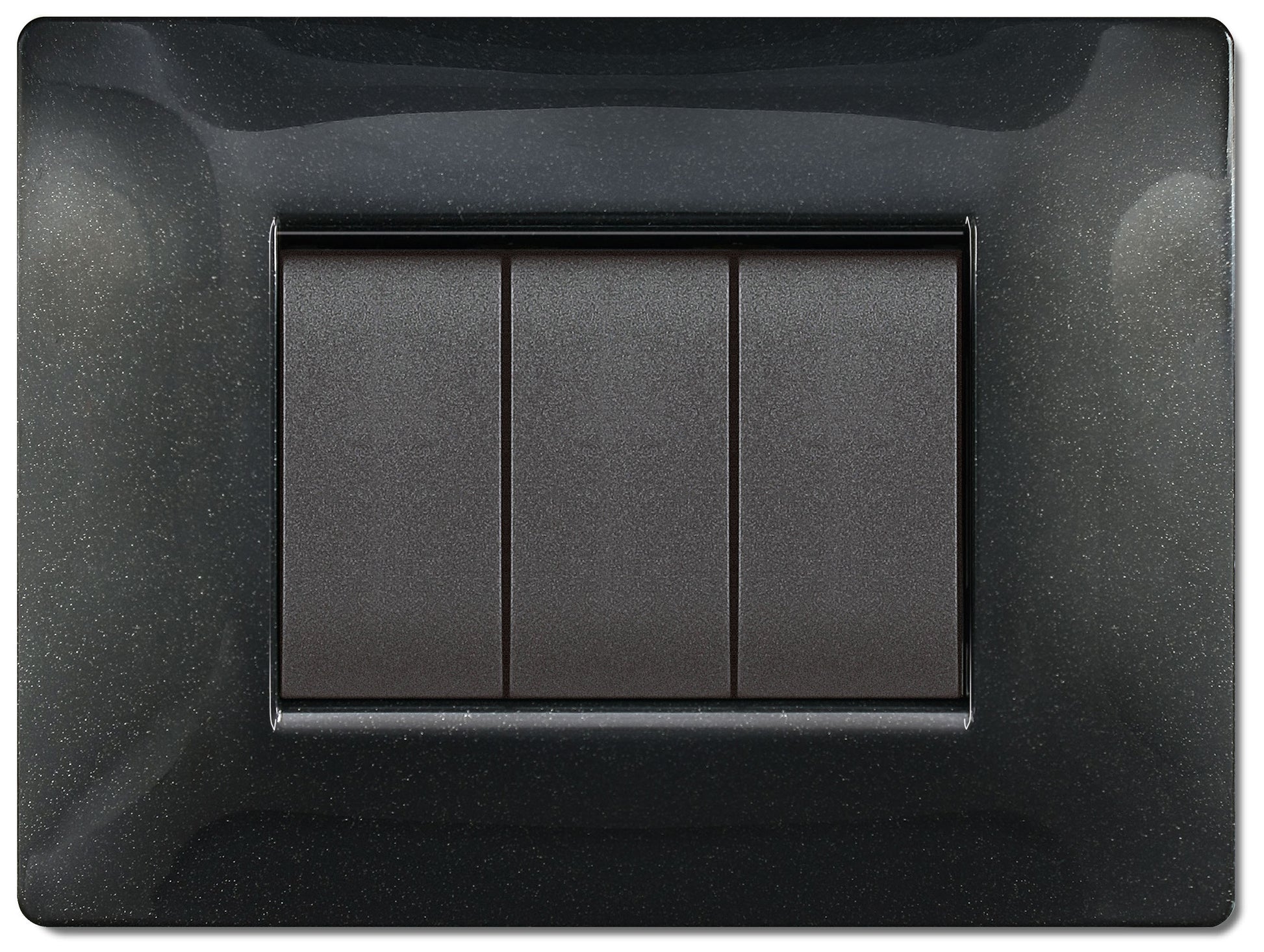 PLACCA LIFE Q MOD.LIVING PLAS.NERO GL      4P