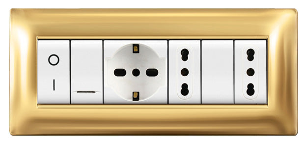 PLACCA LIFE Q MOD.LIVING PLAS.ORO          7P