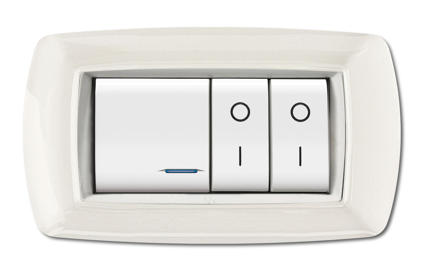 PLACCA LIFE MOD.LIVING PL.BIANCA 4P COR.BIAN.