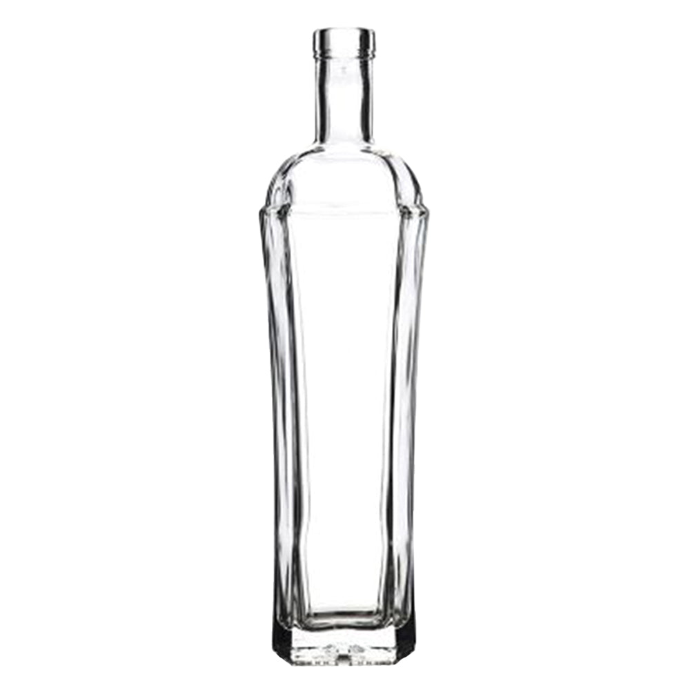 BOTTIGLIA IN VETRO PER DISTILLATI 'EXAGON' 500 ml - colore bianco