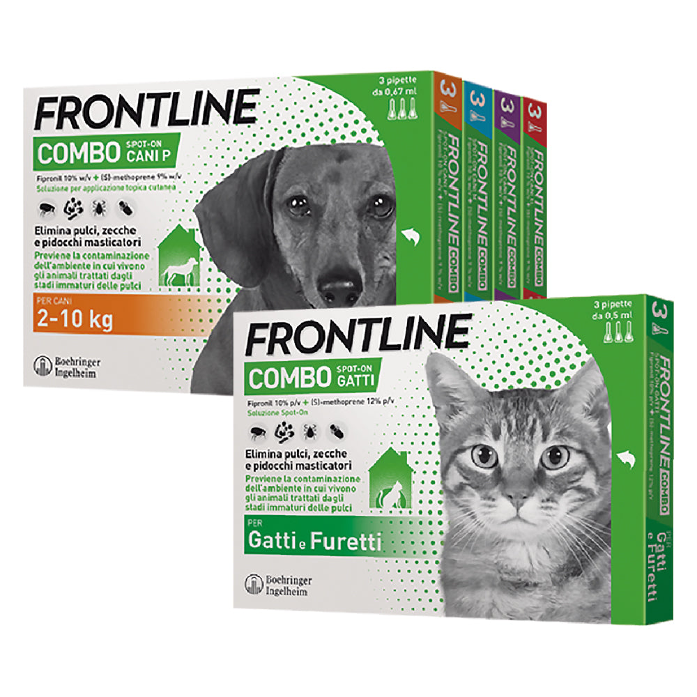 ANTIPARASSITARIO 'FRONTLINE COMBO' cani 40/60 kg - 3 pipette ml 4,02