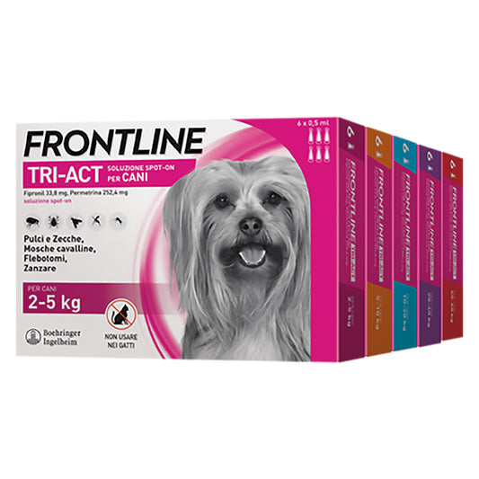 ANTIPARASSITARIO 'FRONTLINE TRI-ACT' cani 40/60 kg - 6 pipette ml 6