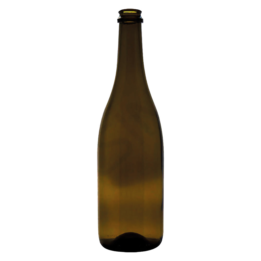 BOTTIGLIA IN VETRO TIPO 'CHAMPAGNE' 750 ml - colore antico