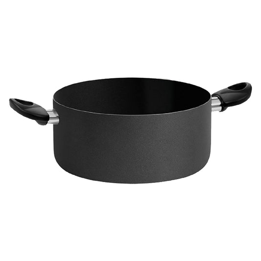 CASSERUOLA DUE MANICI 'BLACK LINE' Ã˜ cm. 24 - h.11 - capacitÃ  5 lt.