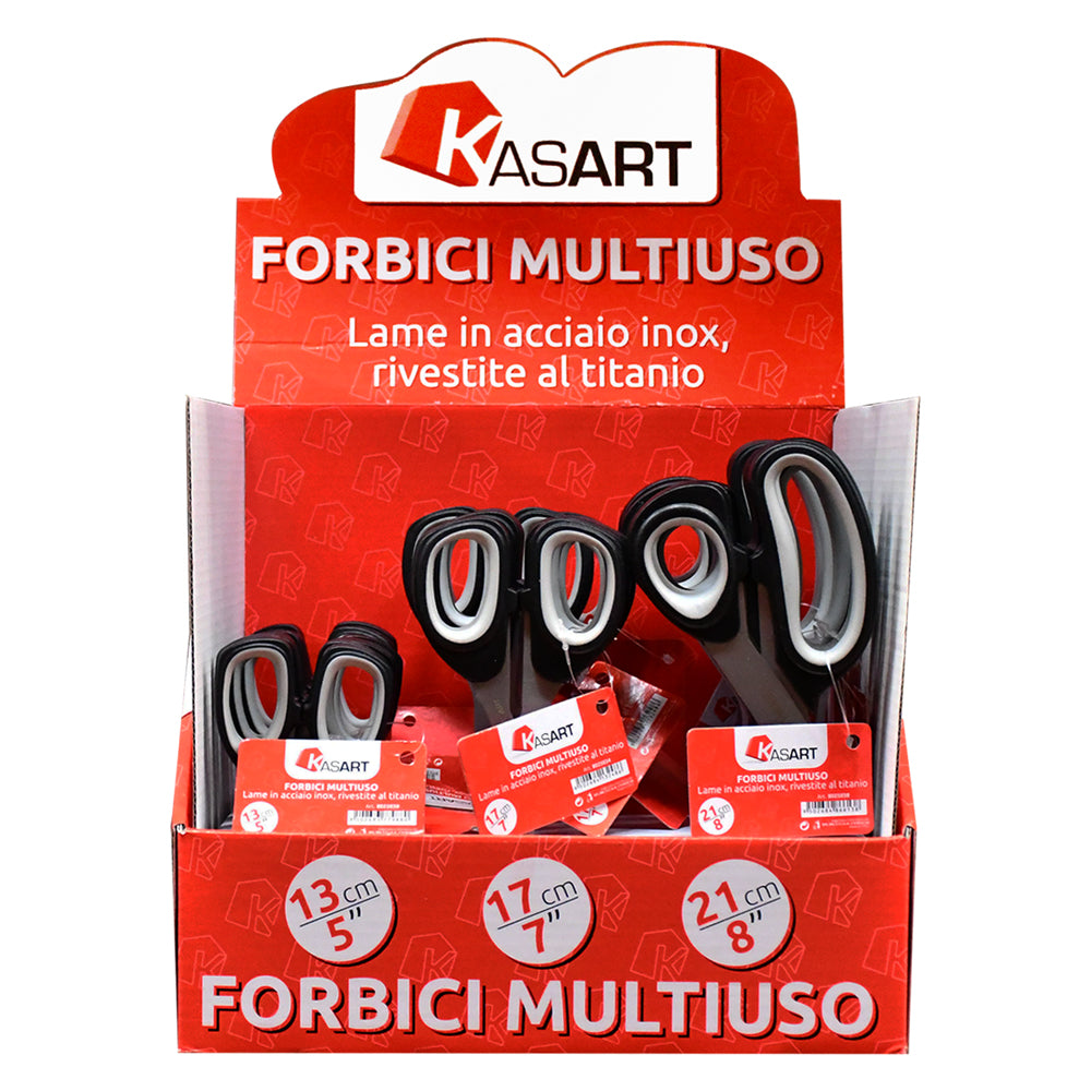 ESPOSITORE FORBICI MULTIUSO 'KASART' 18 pezzi