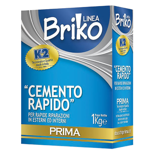 CEMENTO RAPIDO IN POLVERE 'BRIKO K2' Kg. 4 - sacchetta