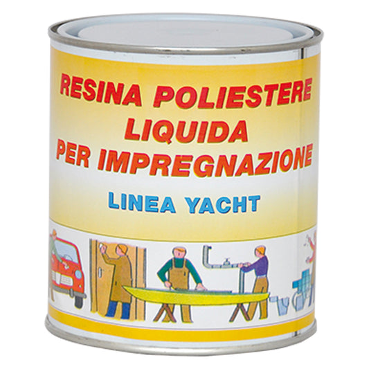 RESINA POLIESTERE TRASPARENTE gr. 750