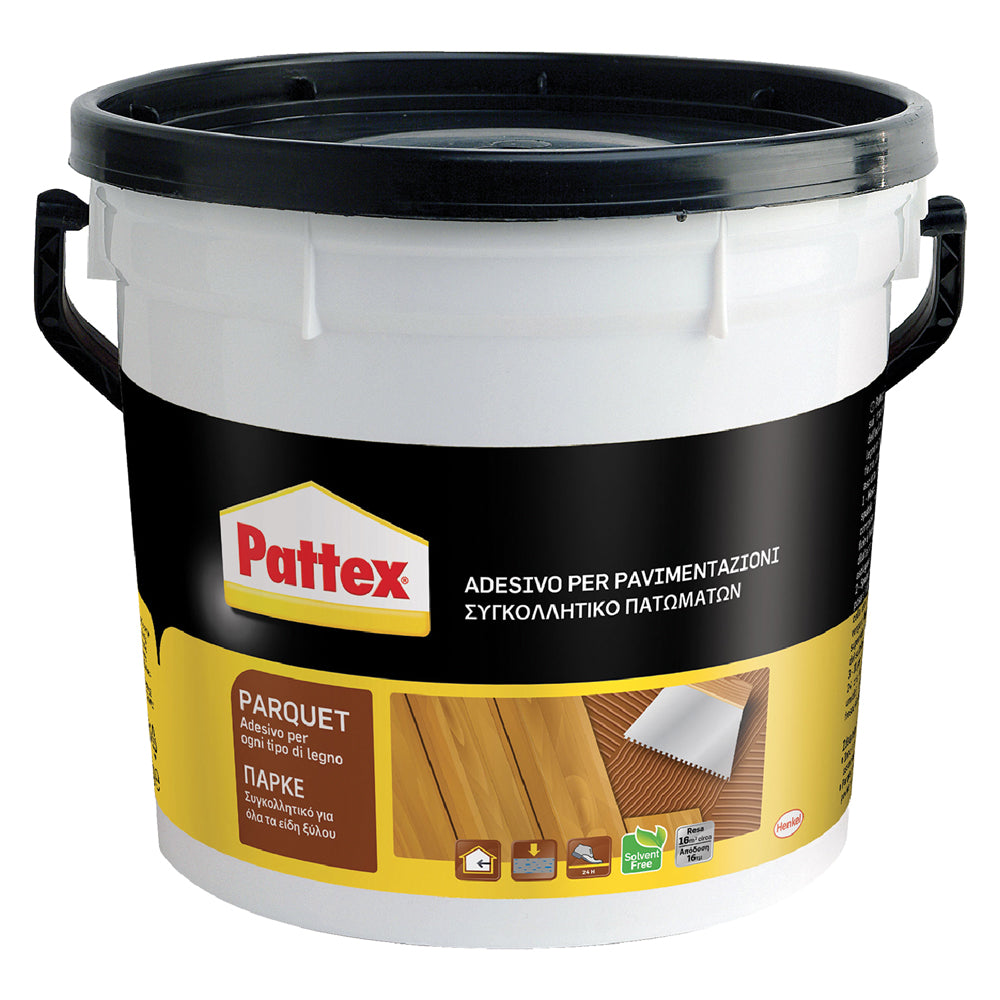 ADESIVO PER PAVIMENTI LEGNO 'PATTEX PARQUET' Kg. 5 - secchio plastico