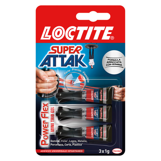 SUPER ATTAK 'POWER FLEX' 3 pezzi da gr.1 - mini trio gel