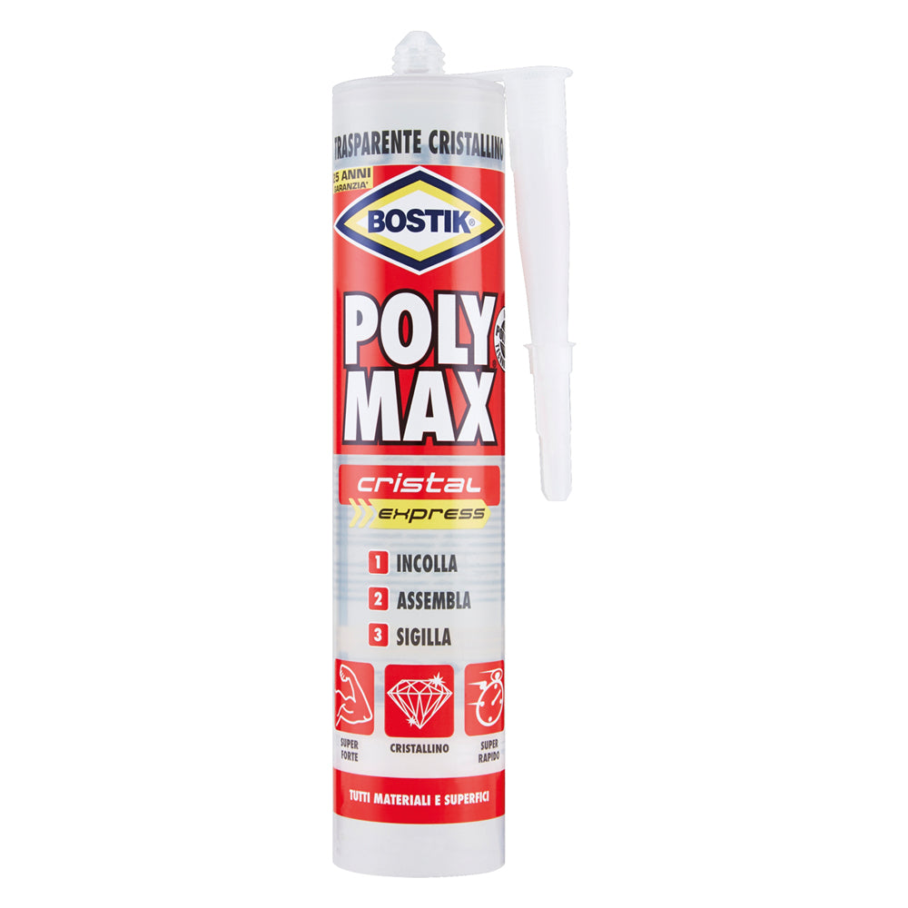 ADESIVO SIGILLANTE UNIVERSALE 'POLY MAX' CRISTAL E gr. 115 (clip strip)